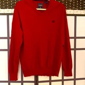 CHAPS Cotton Cashmere Red Sweater (MENS)